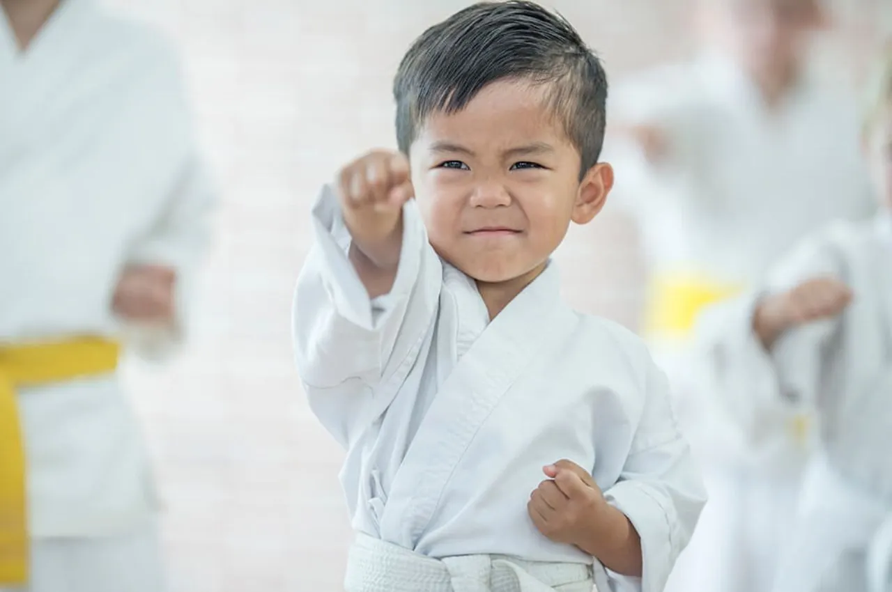 Junior martial arts class at ABC Martial Arts