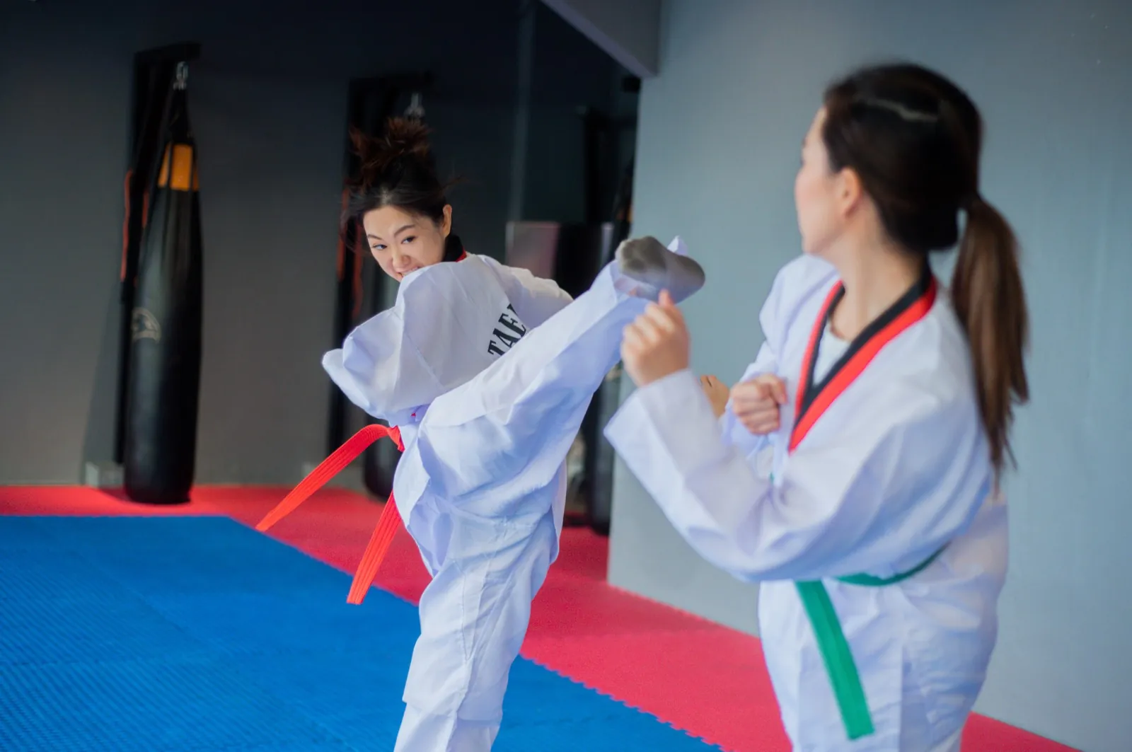 Taekwondo class at ABC Martial Arts